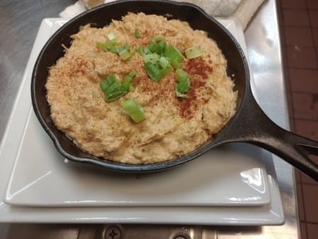 Artichoke buffalo dip.